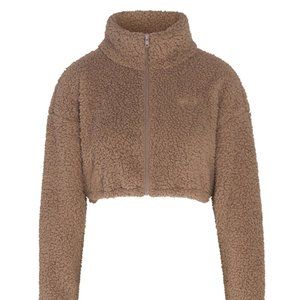 Kim Kardashian SKIMS Teddy Cropped Jacket - SMALL